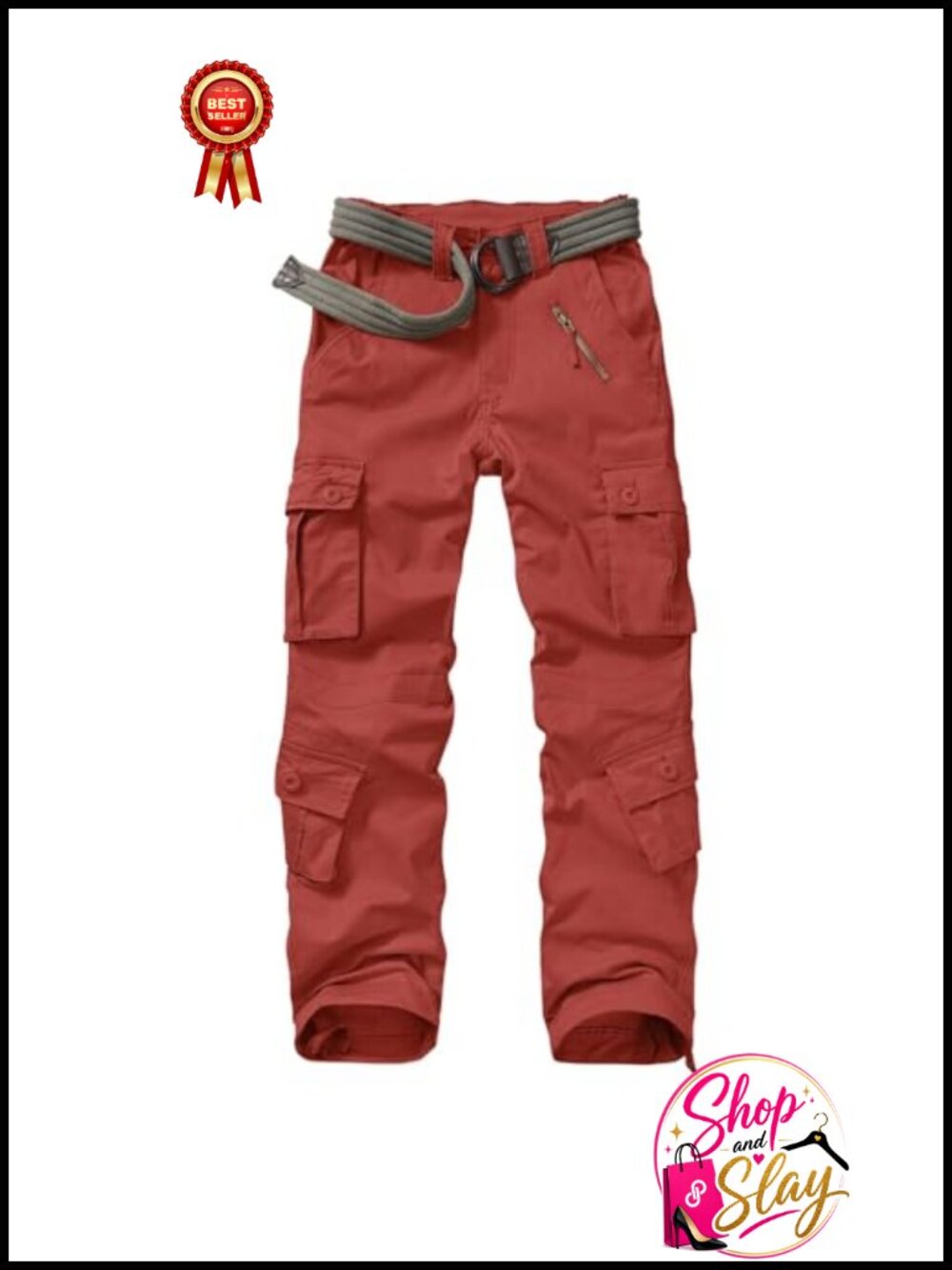 Women's Ripstop Cargo Pants Tactical Hiking Outdoor Work Trousers